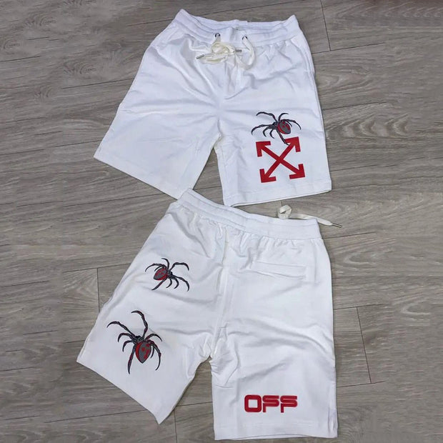 Personality trend hip-hop print shorts