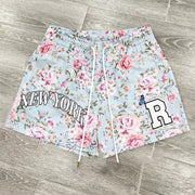 Printed Chic New York Hip Hop Mesh Shorts