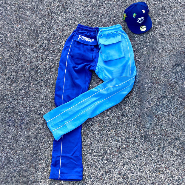 Casual Color Contrast Fashion Trend Tooling Street Trousers