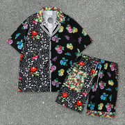 Beach Shirt Loose Short Sleeve Shorts Set