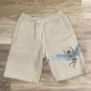 Angel Pattern Street Hip Hop Casual Shorts