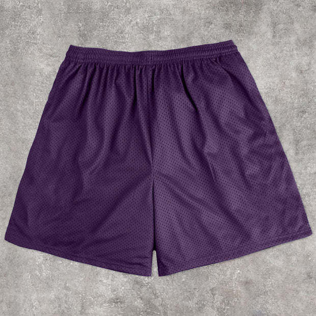 Comic Character Print Fashion Mesh Shorts