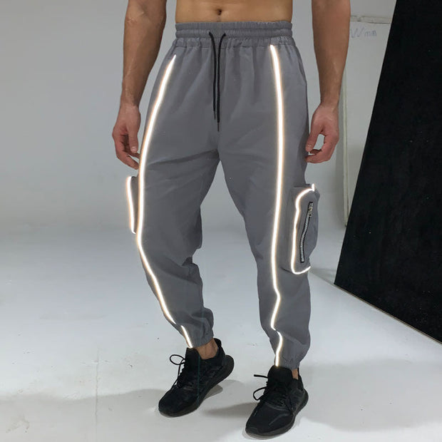 Workwear outdoor sports night running reflective trousers