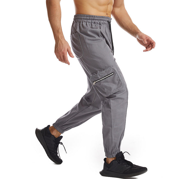 Workwear outdoor sports night running reflective trousers