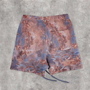 Duplex printed casual shorts
