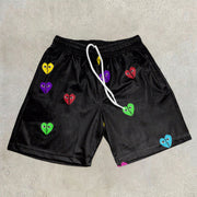 Retro Fashion Casual Mesh Street Shorts