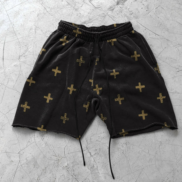 Retro Cross Casual Street Loose Shorts