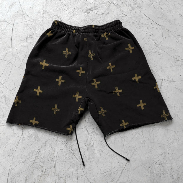 Retro Cross Casual Street Loose Shorts