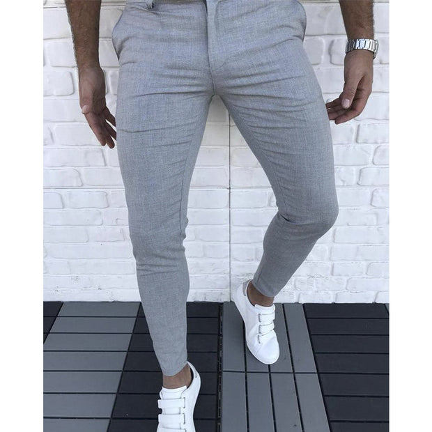 Simple solid color casual pants