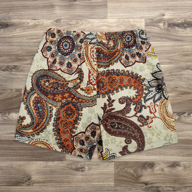 Antique Paisley Fundamental Shorts