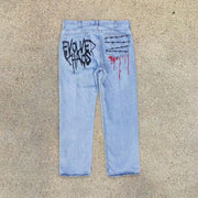 Thug casual street western jeans