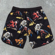 Statement Street Style Printed Casual Shorts