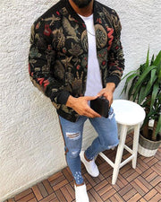 Men's slim printed jacket