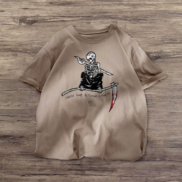 Funny personality printed short-sleeved T-shirt
