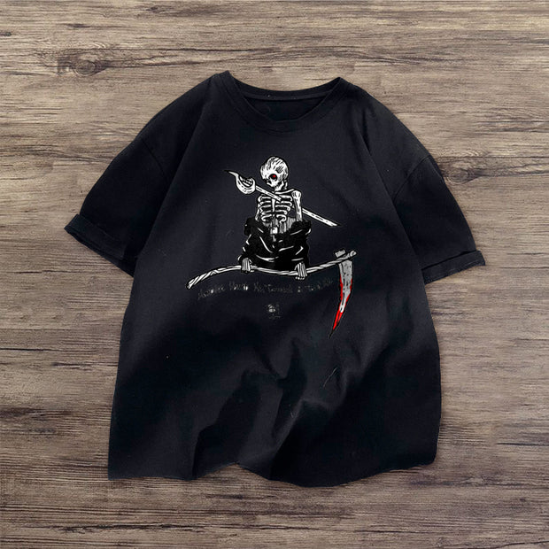 Funny personality printed short-sleeved T-shirt