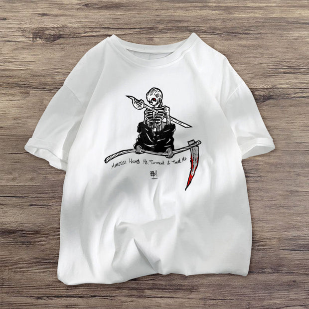 Funny personality printed short-sleeved T-shirt