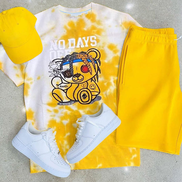 Casual printed shorts suit