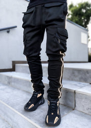 Reflective straight-leg sports fitness leisure trousers