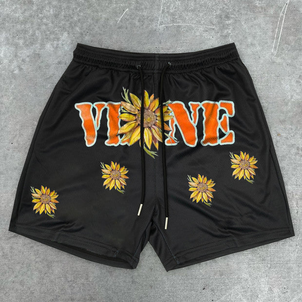 Casual Trend Pattern Loose Street Shorts