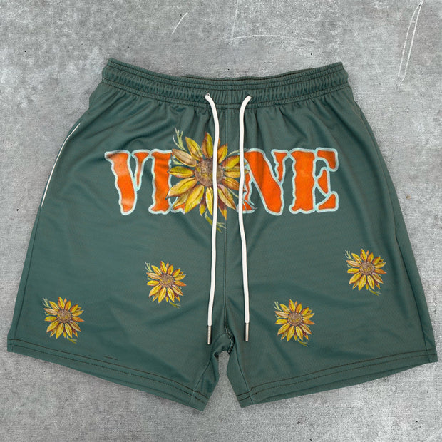 Casual Trend Pattern Loose Street Shorts