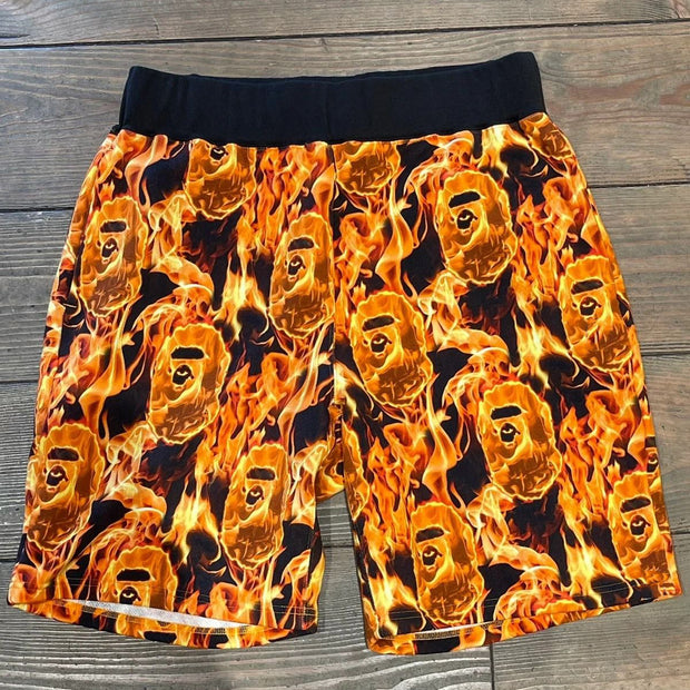 Hawaiian print casual shorts