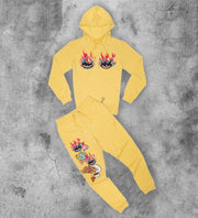 Angry casual sports home plus velvet suit
