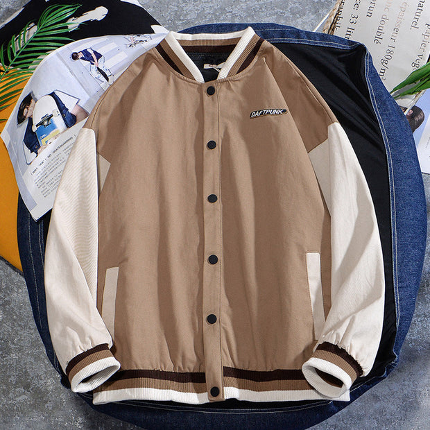 Baseball uniform Hong Kong style trendy loose jacket