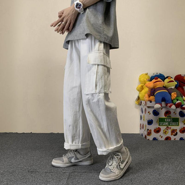 Trend all-match wide-leg pants loose street hip-hop overalls