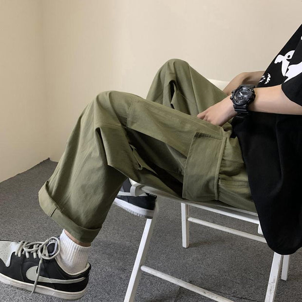 Trend all-match wide-leg pants loose street hip-hop overalls