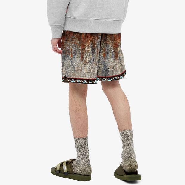 Tie-Dye Retro Hip-Hop Street Sports Mesh Shorts