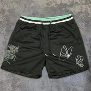 Fashion Casual Loose Street Mesh Shorts