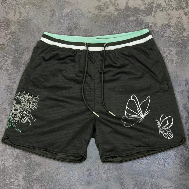 Fashion Casual Loose Street Mesh Shorts