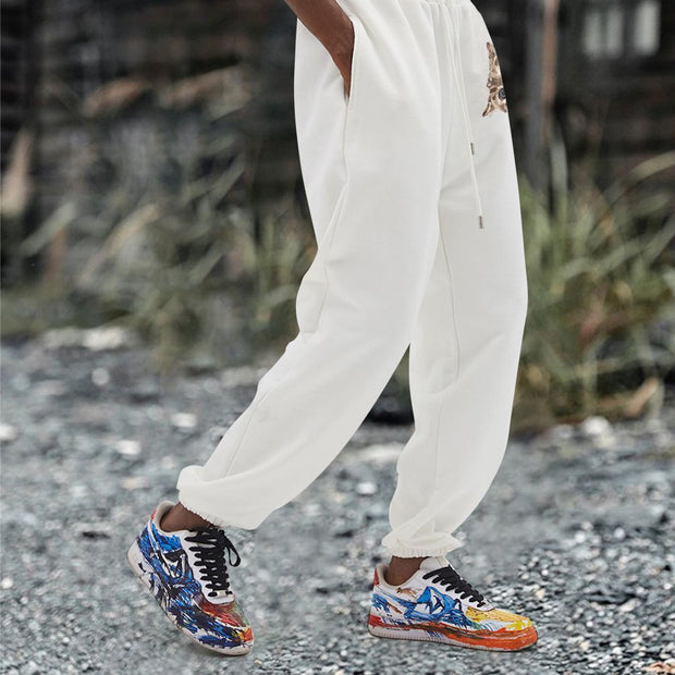 Casual retro street sports sweatpants trousers