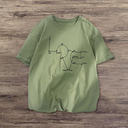 Fashion personality printed round neck short-sleeved T-shirt