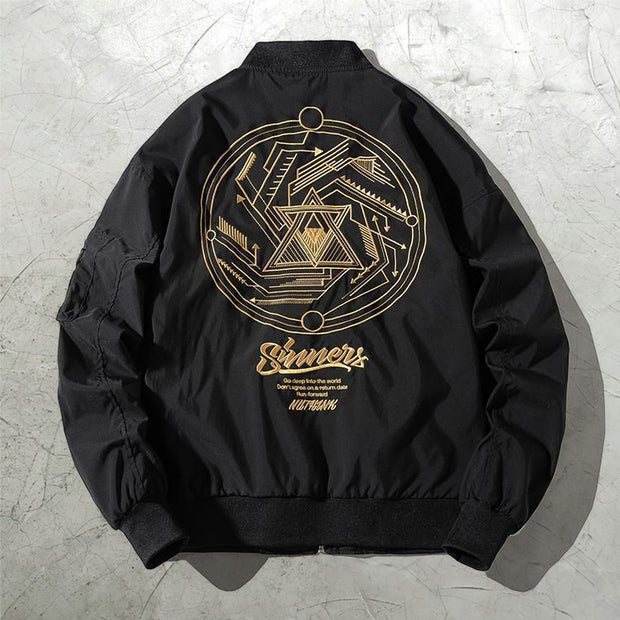 American retro embroidery casual loose trend handsome baseball uniform
