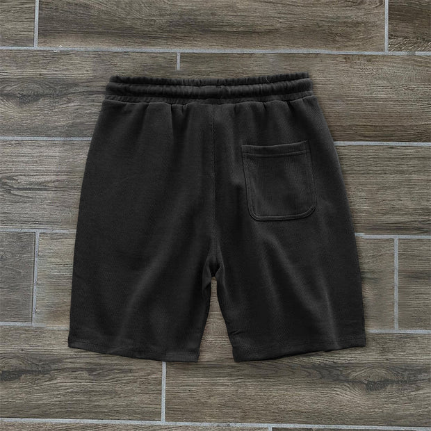 Retro Casual Graphic Hip Hop Track Shorts