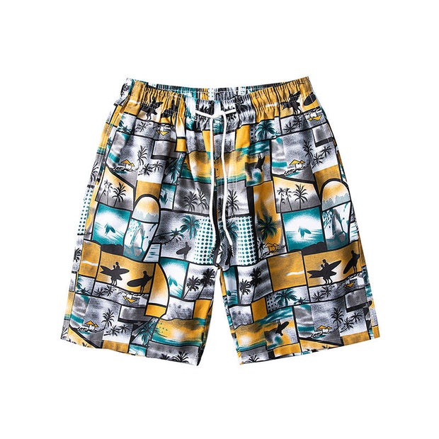 Trendy five-point pants casual men's beach pants