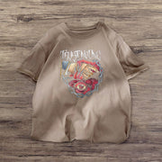 Personalized print street style short-sleeved T-shirt