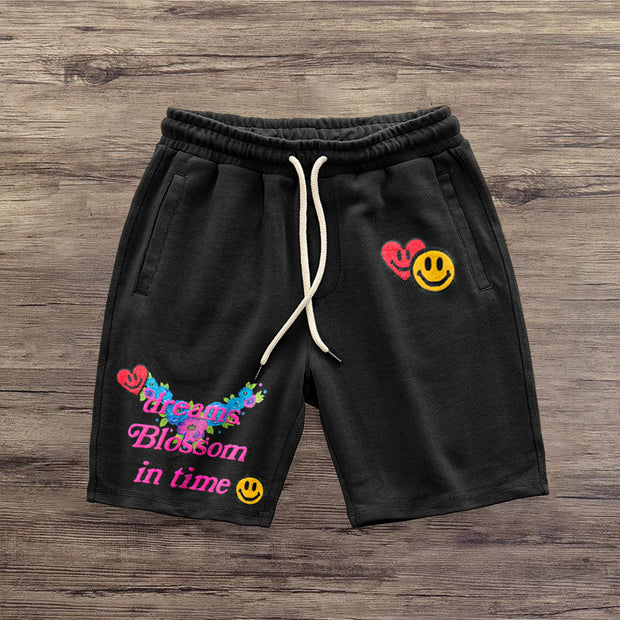 Street style casual retro letter printing T-shirt