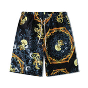 Personalized Pattern Casual Shorts Loose Short Sleeve Shirt Suit