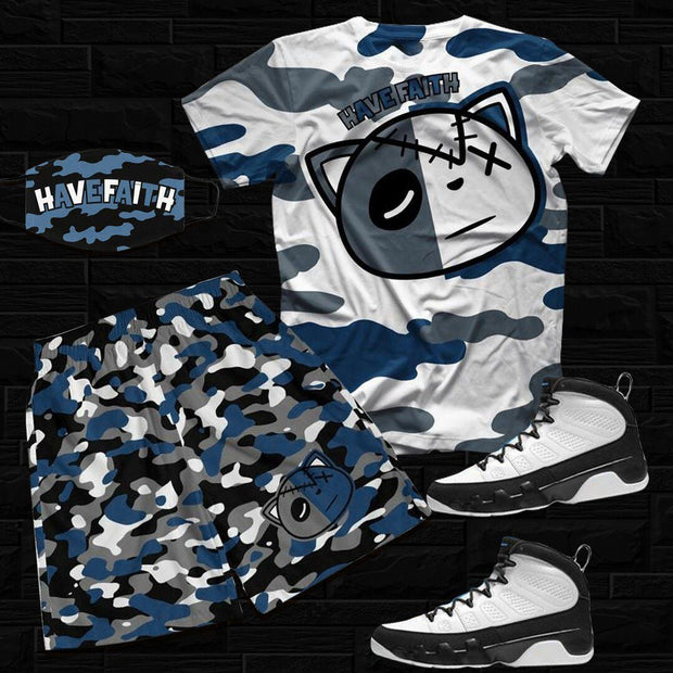 Have Faith color matching camouflage casual suit men