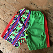 Straight retro sports casual micro-elastic five-point pants