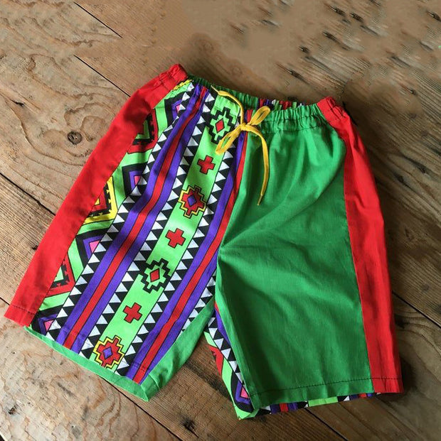 Straight retro sports casual micro-elastic five-point pants