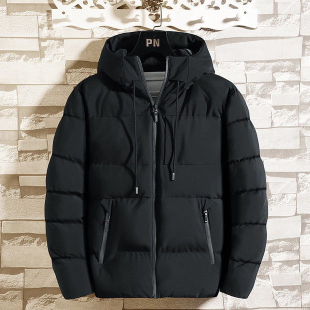 Slim-fit casual cotton jacket