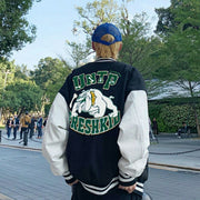 Trendy loose baseball jacket