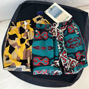 Fashion retro cotton twist shorts beach pants