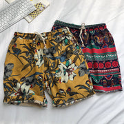 Fashion retro cotton twist shorts beach pants