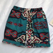 Fashion retro cotton twist shorts beach pants