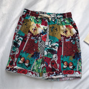 Fashion retro cotton twist shorts beach pants