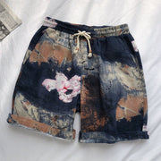 Fashion retro cotton twist shorts beach pants